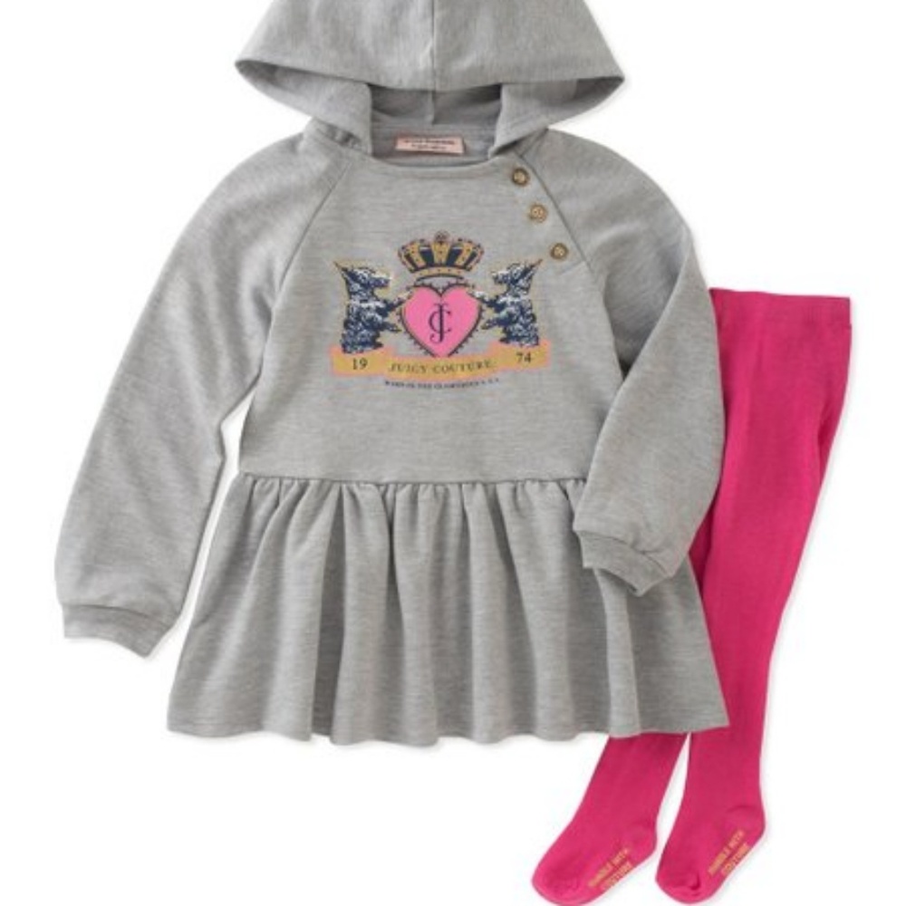 🌸 NWT JUICY COUTURE DRESS & TIGHTS SET